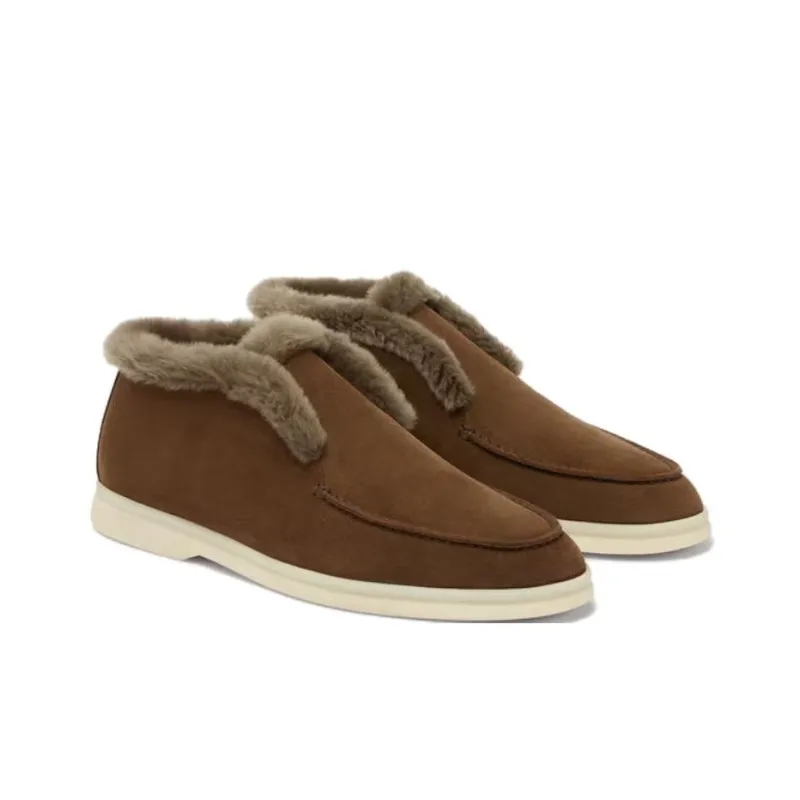Loro Piana Open Walk Ankle Boots Women's Brown-2