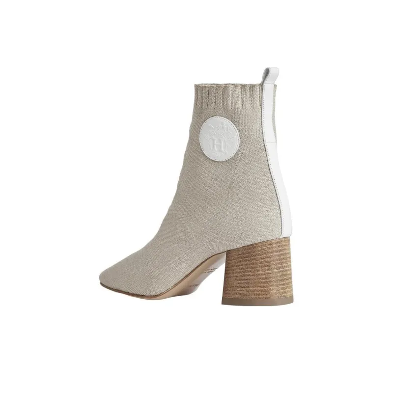 HERMES Volver Ankle Boots Women's Gray-2