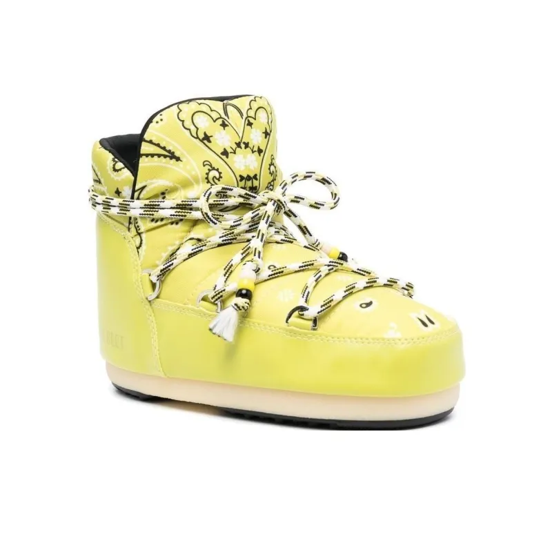 Alanui X Moonboot Bandana Printed Round Toe Boots Women's-2