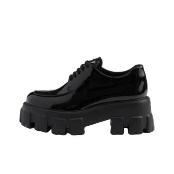 PRADA Monolith Chunky Heel High Heels 5.5cm Women's Black