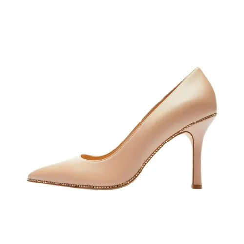 COACH Samantha Slim Heel High Heels 8.5cm Women's Brown
