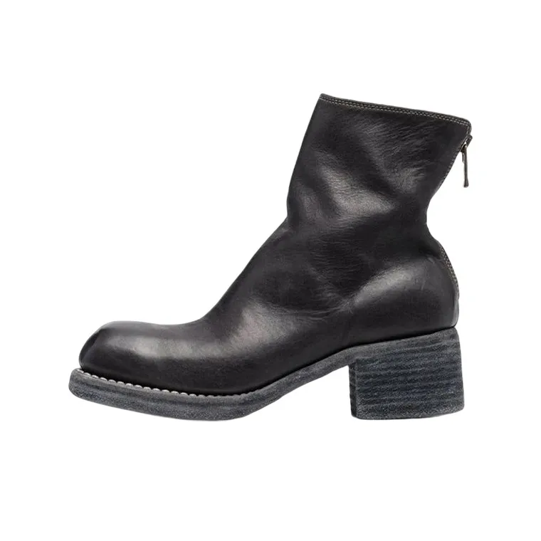 GUIDI Zip-front Ankle Boots-0