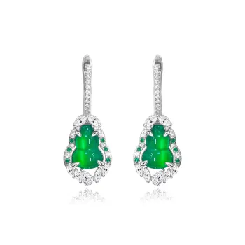 FUNNXI Malachite Earrings Women's