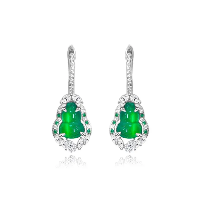 FUNNXI Malachite Earrings Women's-0