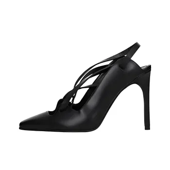 OFF-WHITE Warped Slim Heel High Heels 10.5cm Women's Black