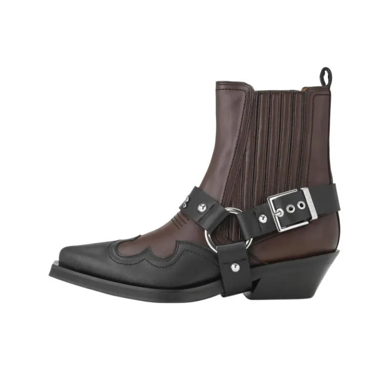 GANNI Low Cut Western Chelsea Boots Women's-0