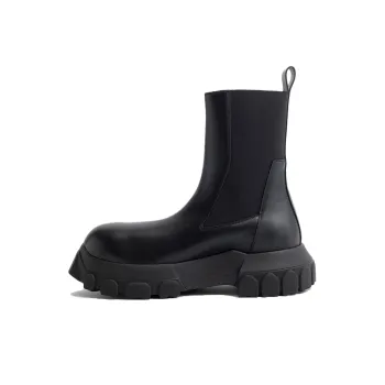 RICK OWENS/RO Short Chelsea Boots Men's Black