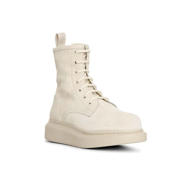 Alexander McQueen Hybrid Chelsea Boot Beige Suede Women's-2