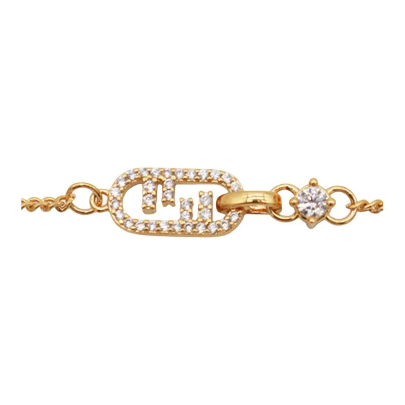 FENDI O'Lock Motif Embellished Bracelet-3
