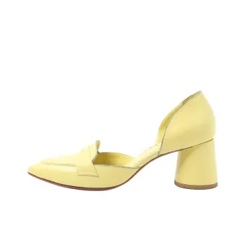 Sarah Chofakian Peggy Chunky Heel High Heels Women's Yellow