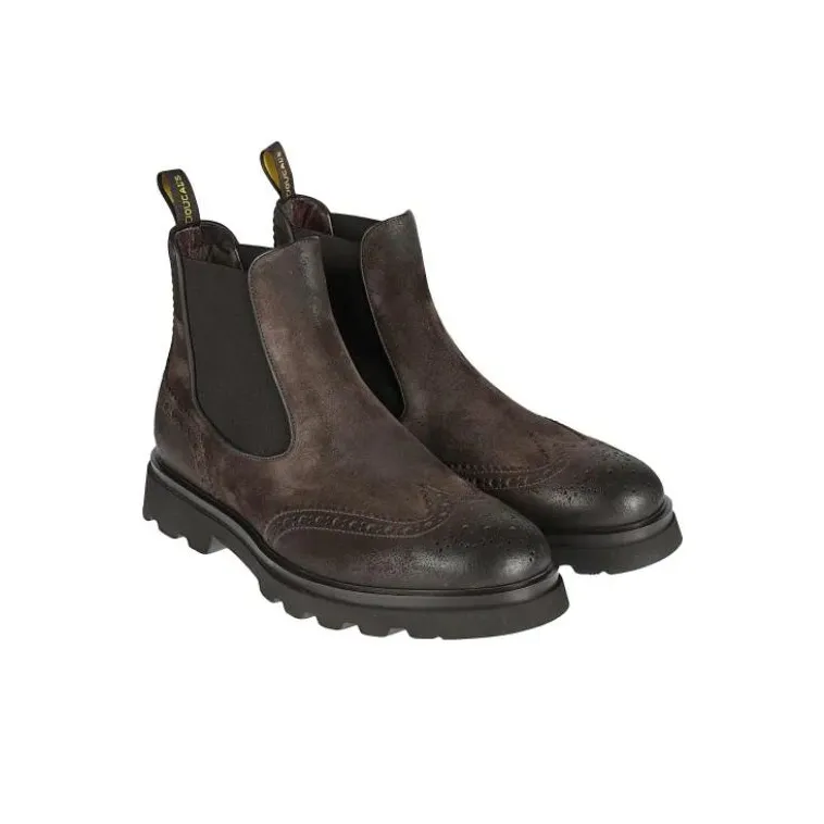 DOUCAL'S Ankle Length Chelsea Boots Men's Brown-3