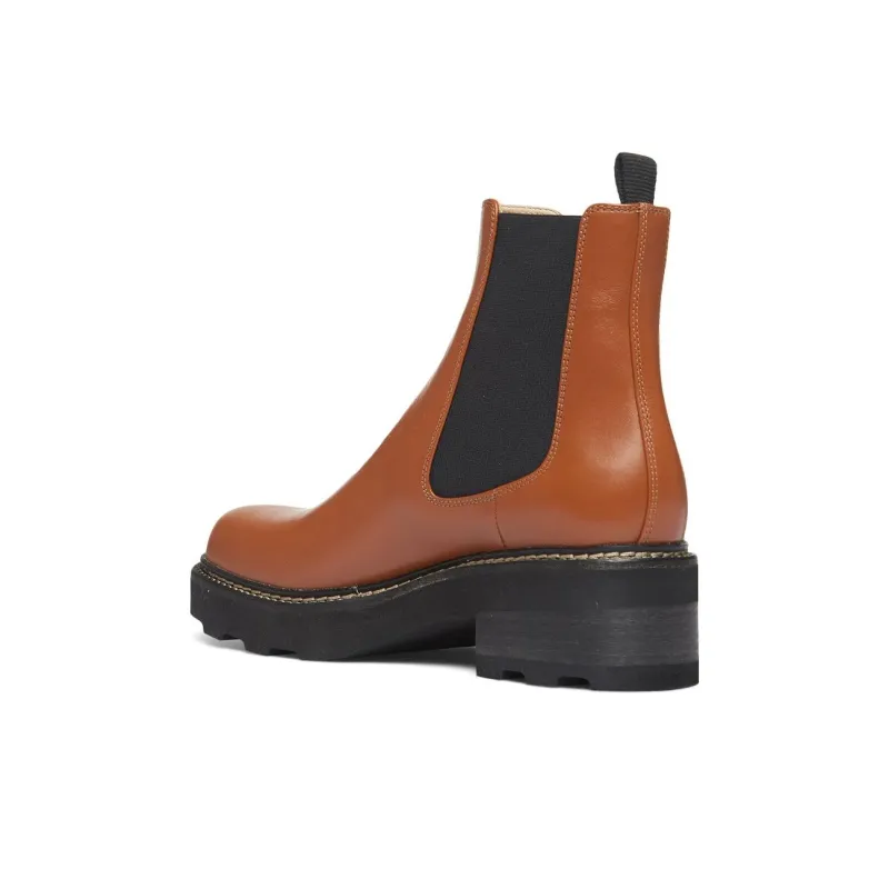 GABRIELA HEARST Jil Short Chelsea Boots Women's Brown Black-3