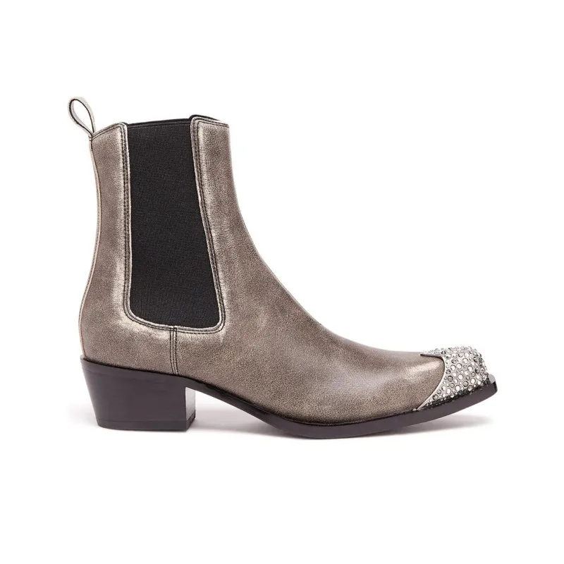DIESEL D-Calamity Short Chelsea Boots Women's Brown-1