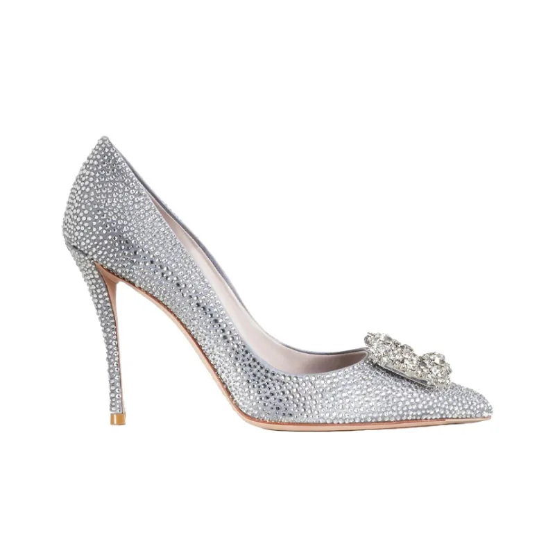 Roger Vivier Slim Heel High Heels 10cm Women's Purple-1
