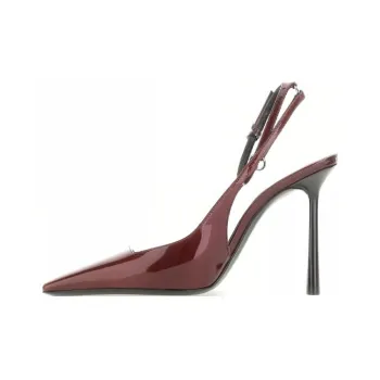 SAINT LAURENT CALISTA Slim Heel High Heels 10.5cm Women's Burgundy