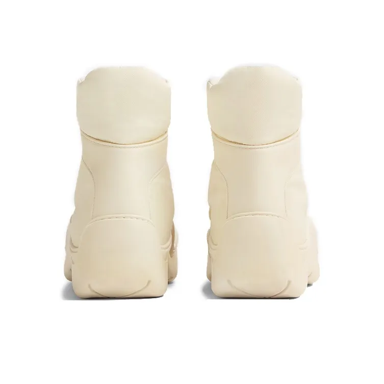 Bottega Veneta Puddle Bomber Ankle Boot White-4