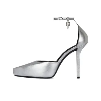 GIVENCHY G-Lock High Heels Women's Silver