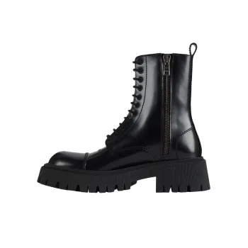 Balenciaga Tractor 20mm Zip Up Boot Black