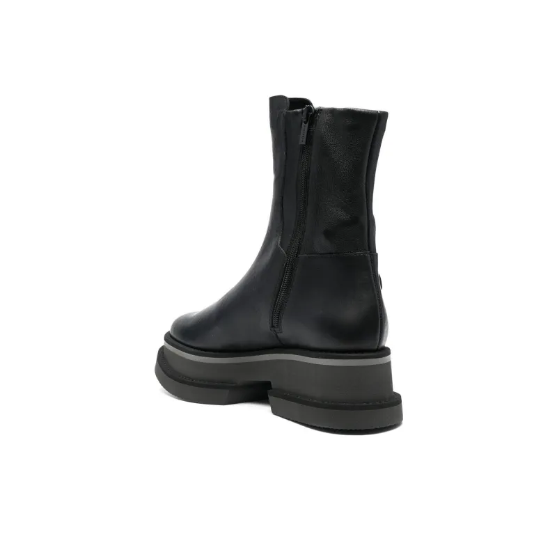 CLERGERIE Platform Sole Leather Ankle Boots Women's-3