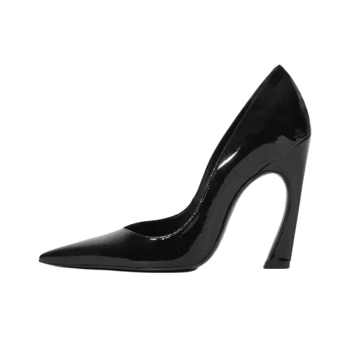 Schutz Lexis Irregular Heel High Heels 11cm Women's Black