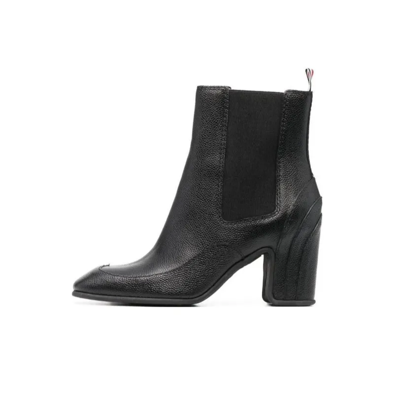 THOM BROWNE Wingtip Galosh Ankle 75mm Booties-0