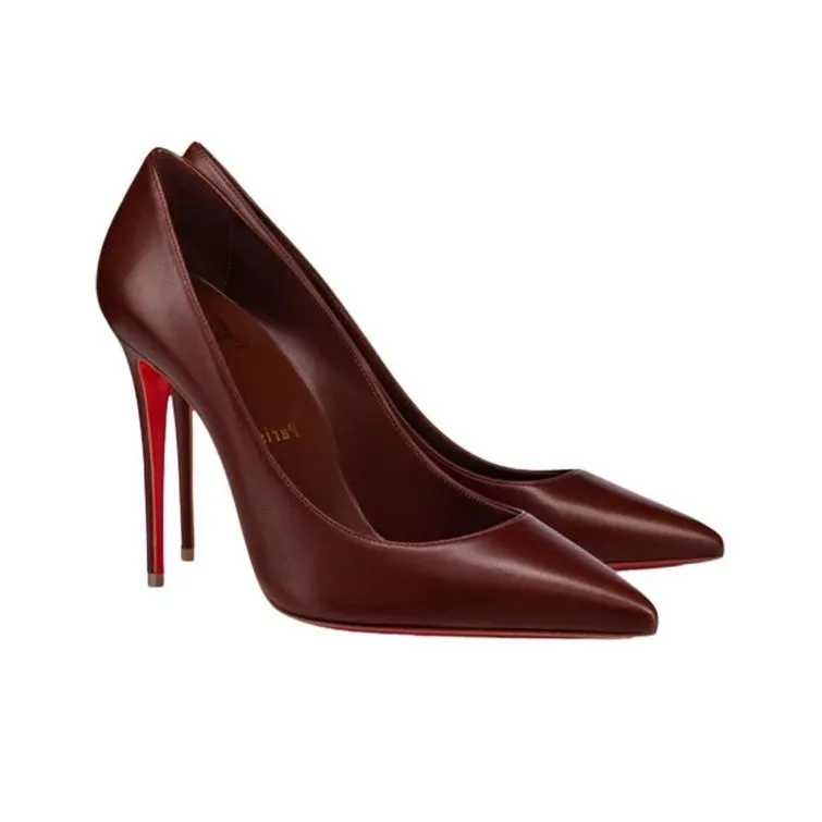 CL Kate Slim Heel High Heels 10cm Women's Umber-3