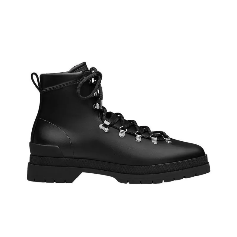 HERMES Denivele Ankle Boots Men's Black-1