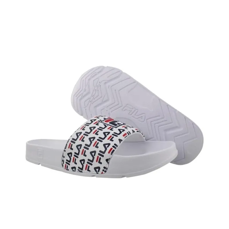 FILA DRIFTER Mood II Slip Resistant Abrasion Resistant Slide Slippers Women's White-3