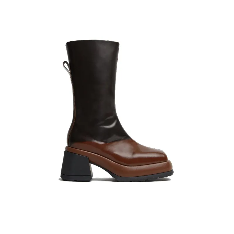 MIISTA Cassia Ankle Boots 8cm Women's Dark Brown-1