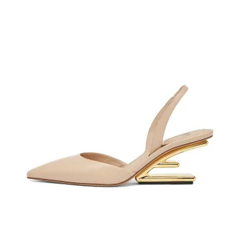 FENDI First Irregular Heel High Heels 6.5cm Women's Pink