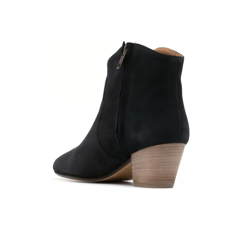 ISABEL MARANT Dicker Suede Western Boots-3