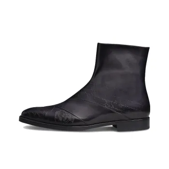 BERLUTI Demesure Scritto Ankle Boots Men's Black