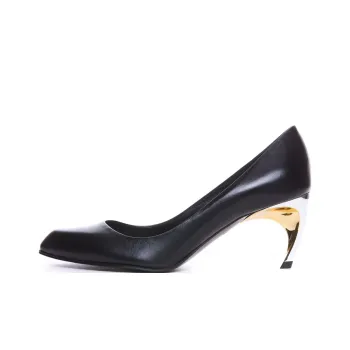 Alexander McQueen Metallic heel Leather Pumps