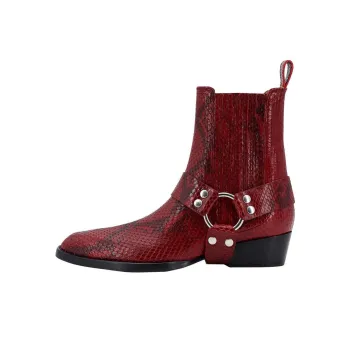 Paris Texas Helena Embossed Ankle Boots Women's