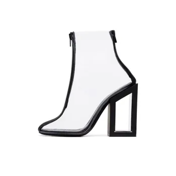NICHOLAS KIRKWOOD Black Void 105 PVC Ankle Boots