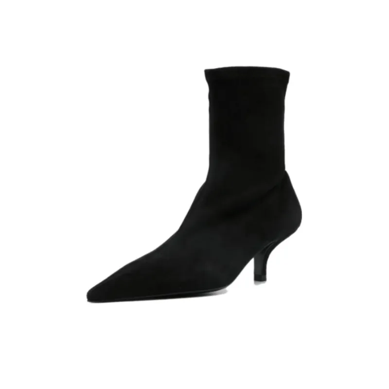 TOTEME 60mm The Suede Sock Boots Women's-2