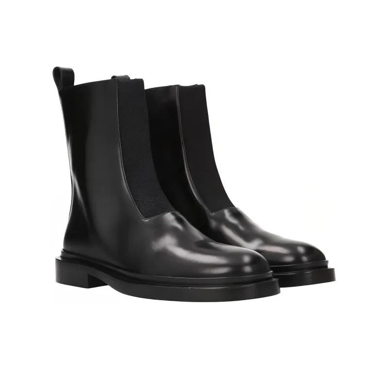 JIL SANDER Chunky Leather Boots-2