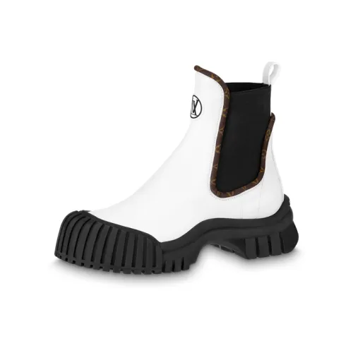 LOUIS VUITTON Ruby Flat Ranger Boots 'White' Women's