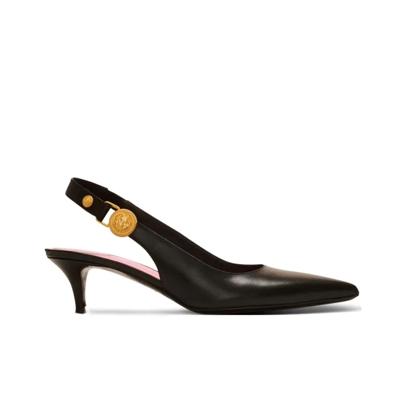BALMAIN Eva 50mm Leather Slingback Pumps-1