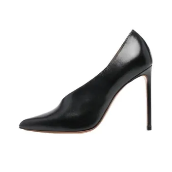 FRANCESCO RUSSO 105mm Asymmetric Leather Pumps