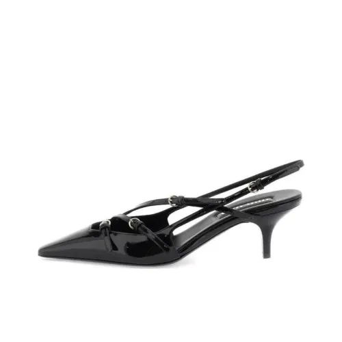 MIU MIU Slim Heel High Heels Women's Black