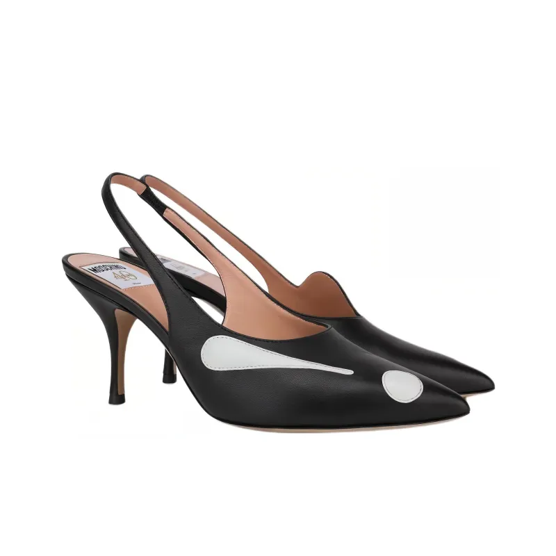 MOSCHINO 75mm Nappa Pumps-3