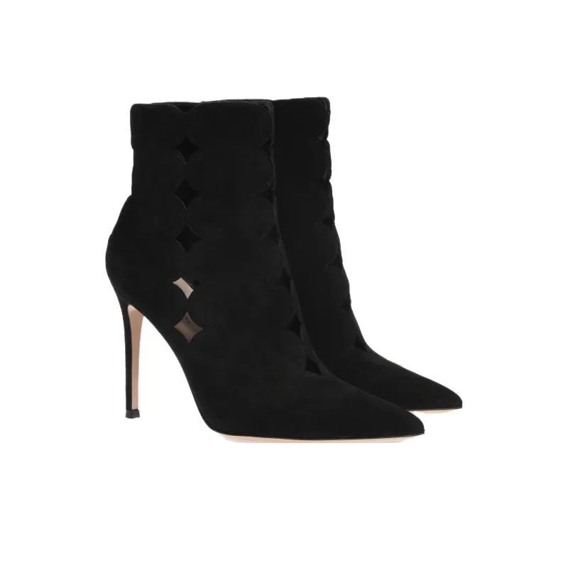 GIANVITO ROSSI Ariana Ankle Boots 10.5cm Women's Black-2