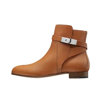 HERMES Neo Ankle Boots Women's Brown