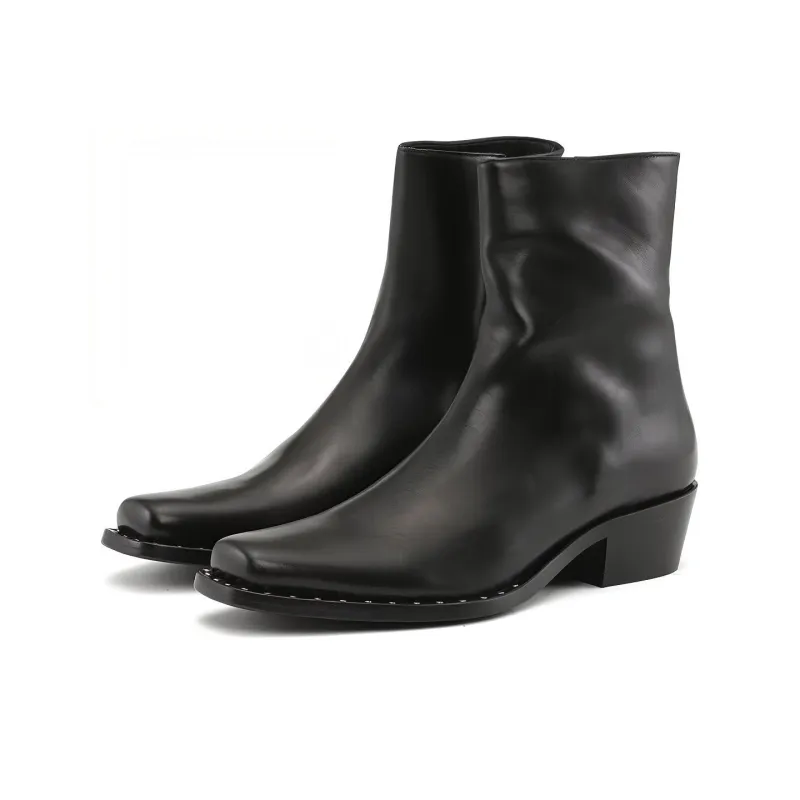 REYREY Ankle Boots Men Black-2