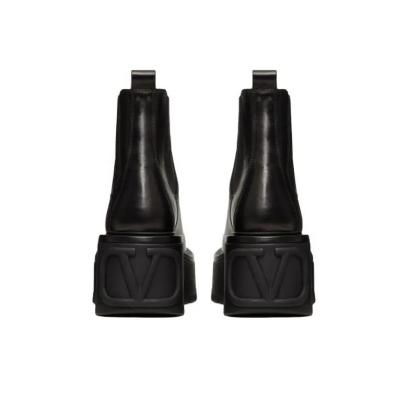 Valentino Garavani Uniqueform Leather 85mm Ankle Boots-4