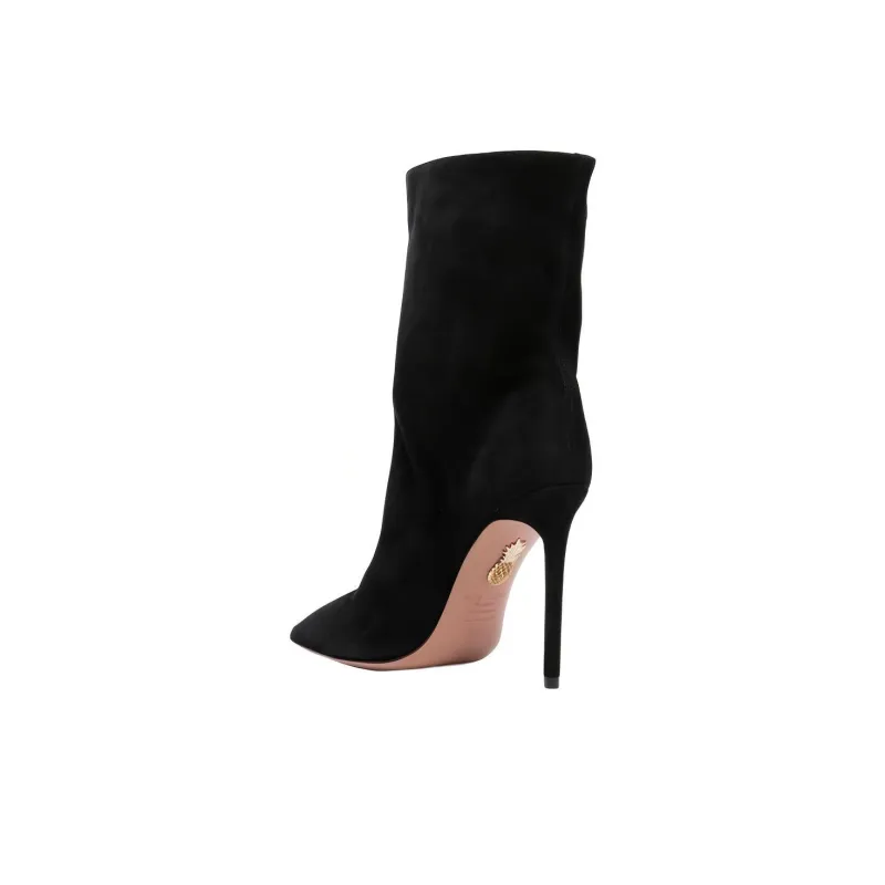 AQUAZZURA Pointed-toe Ankle Boots-3