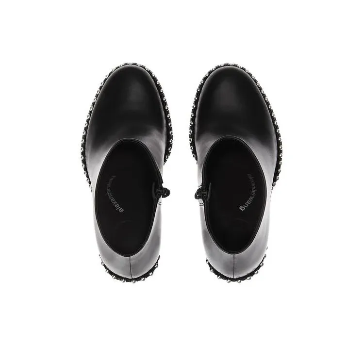 alexander wang 110mm Stud-embellished Leather Ankle Boots-4