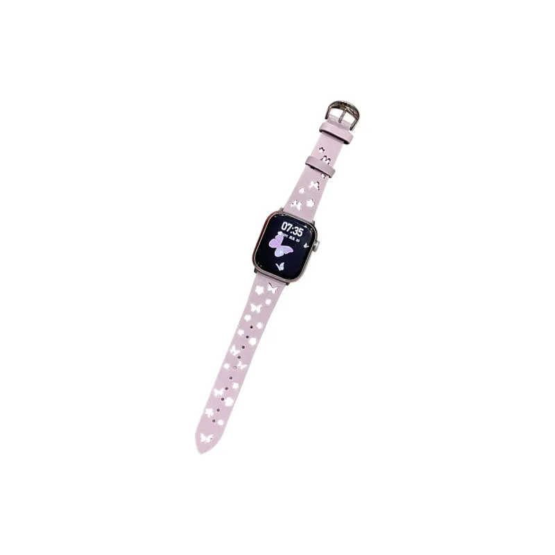 MSSM Watch Band Apple Compatibility Synthetic Leather Material-0