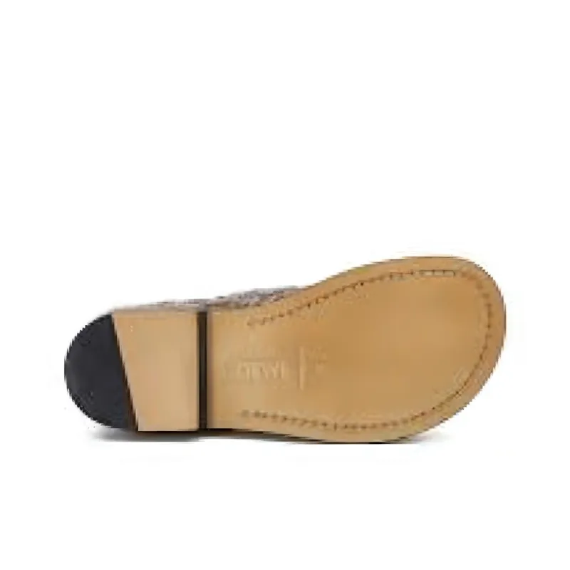 LOEWE Textured Round-toe Boots-5
